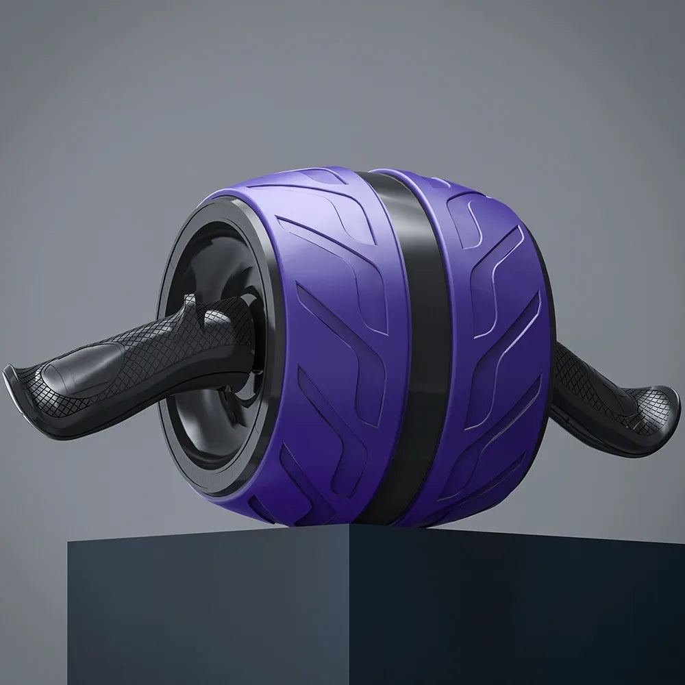 Mini Rebound Abdominal Workout Roller Ergonomic Grip Thicken AB Roller with Knee Mat Strengthen Muscle Abdominal Exercise Wheel