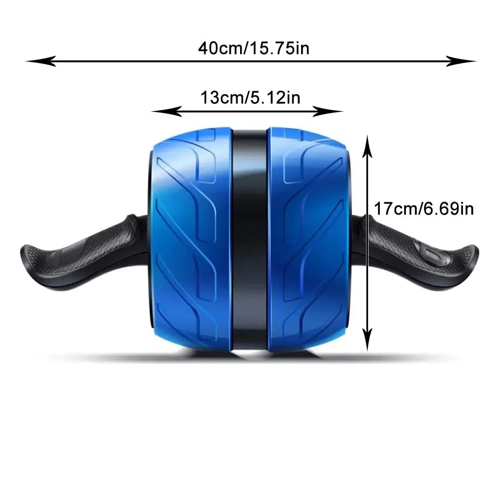 Mini Rebound Abdominal Workout Roller Ergonomic Grip Thicken AB Roller with Knee Mat Strengthen Muscle Abdominal Exercise Wheel