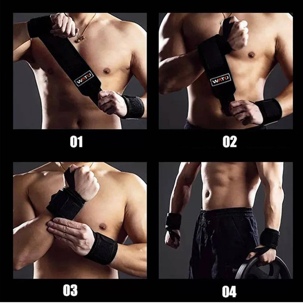 Fitness Wrist Wraps for Weightlifting 18" Wrist Guards Wrist Support with Heavy Duty Thumb Loop Powerlifting Strength Training