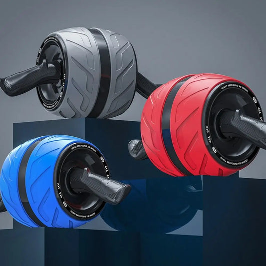 Mini Rebound Abdominal Workout Roller Ergonomic Grip Thicken AB Roller with Knee Mat Strengthen Muscle Abdominal Exercise Wheel