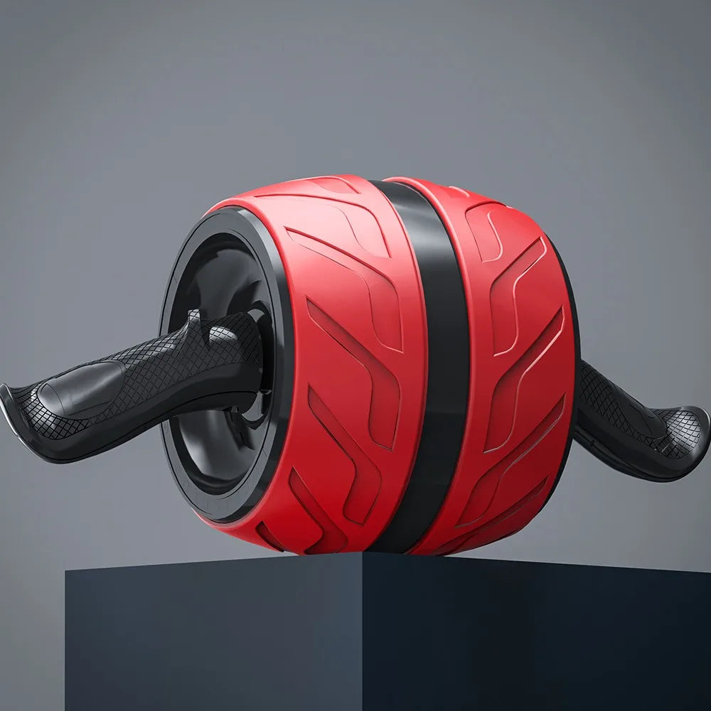 Mini Rebound Abdominal Workout Roller Ergonomic Grip Thicken AB Roller with Knee Mat Strengthen Muscle Abdominal Exercise Wheel